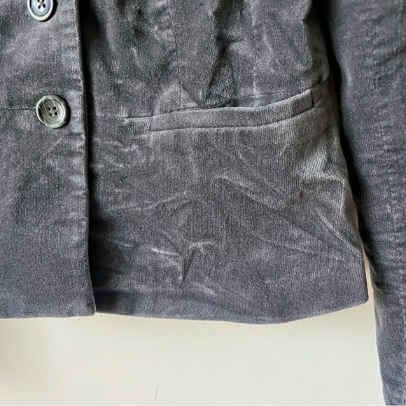 LOFT Petites Gray Velvet Mandarin Collared Blazer—SZ. 4P - Picture 10 of 16